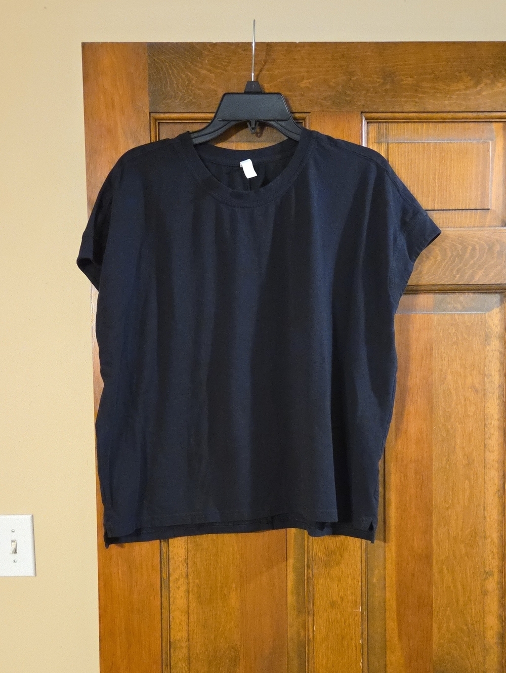 Zella Black Short-Sleeve Crewneck Tee